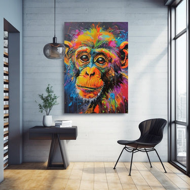 Monkey Acrylic Painting